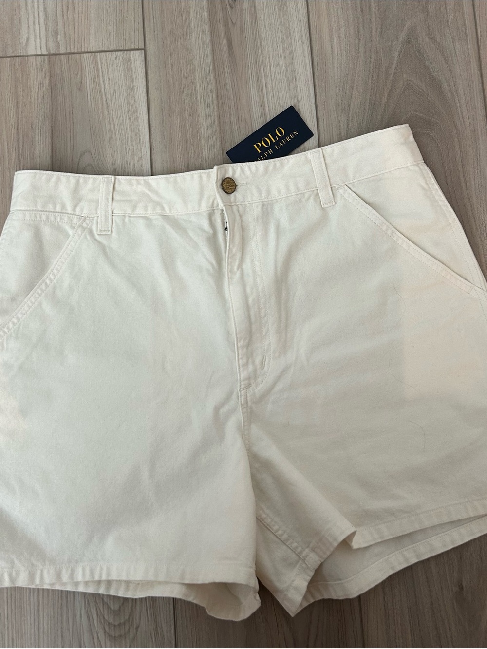 Polo by Ralph Lauren Off-White Cotton Bermuda Shorts
